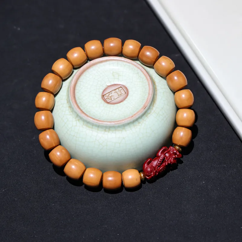 WUDE Monkey Head Walnut Wooden Bracelets Unisex-12