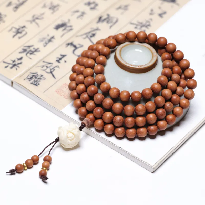 WUDE Barbie Sandalwood Wooden Bracelets Unisex-2