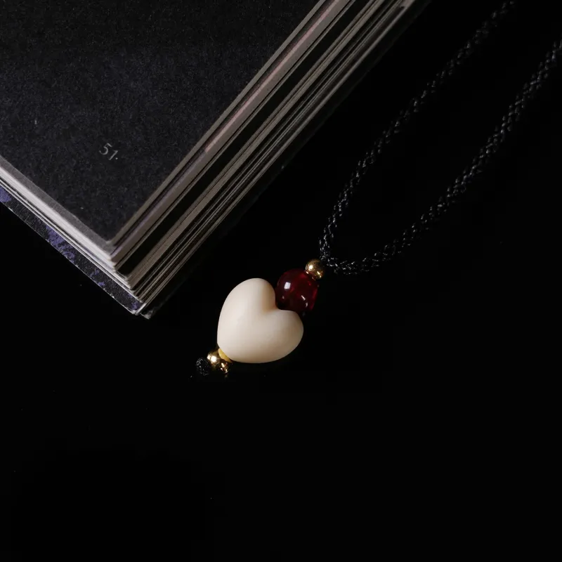 WUDE Ivory Nut Bodhi Necklaces Unisex-4