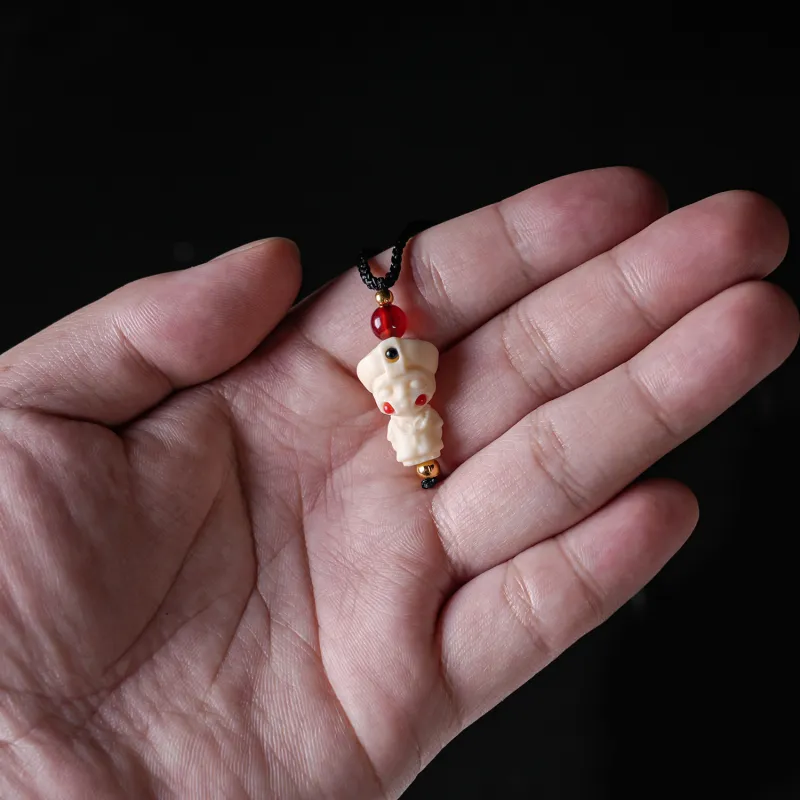 WUDE Ivory Nut Bodhi Necklaces Unisex-5
