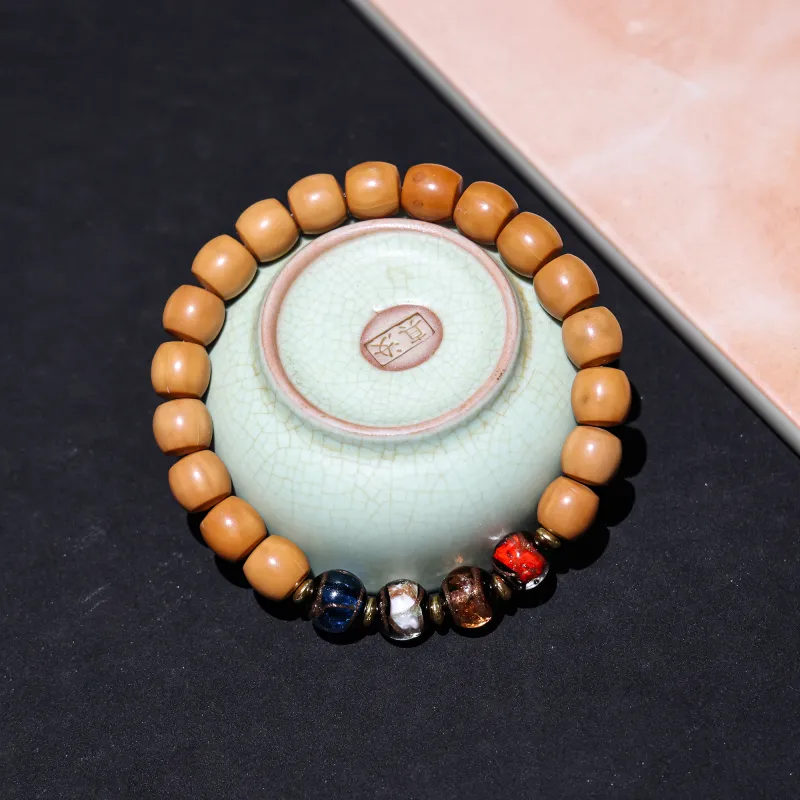 WUDE Monkey Head Walnut Wooden Bracelets Unisex-54
