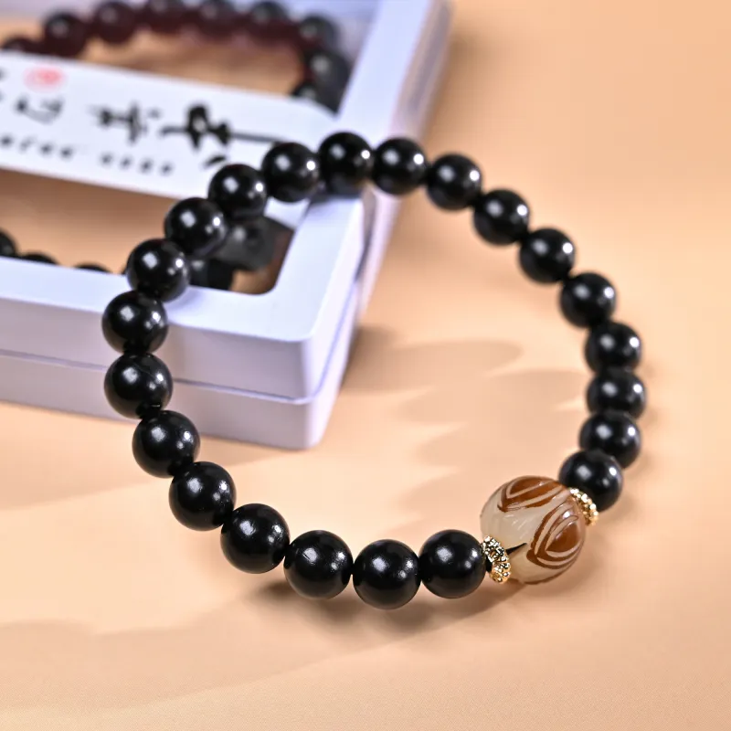 WUDE Ebony Wooden Bracelets Unisex-19