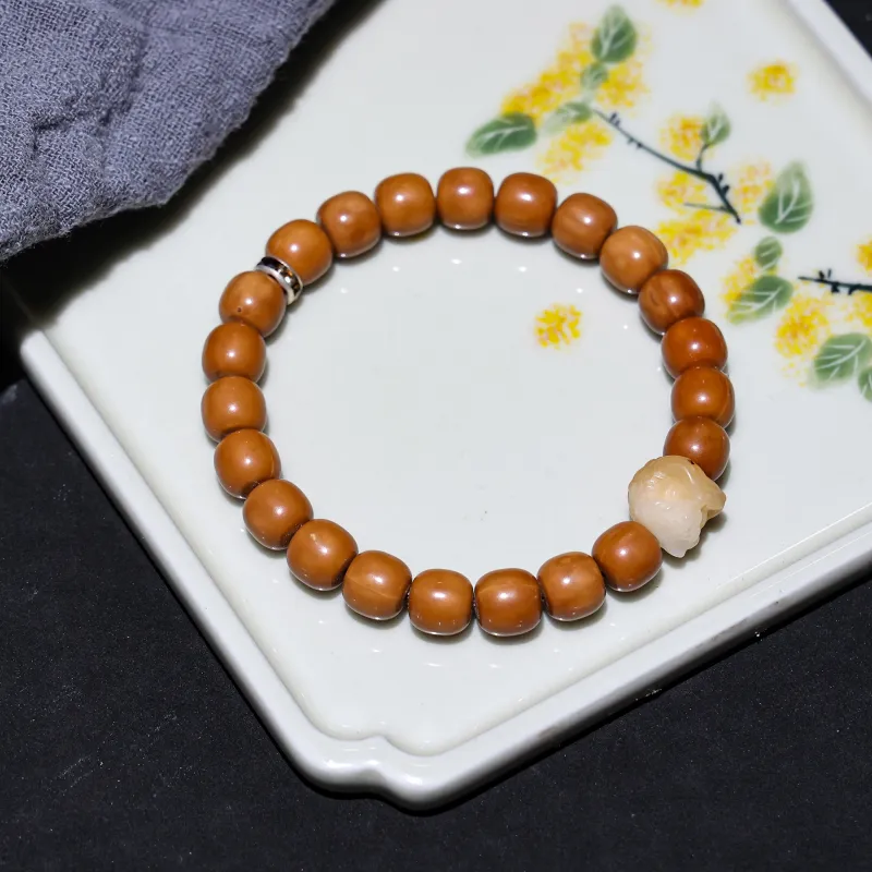 WUDE Monkey Head Walnut Wooden Bracelets Unisex-66