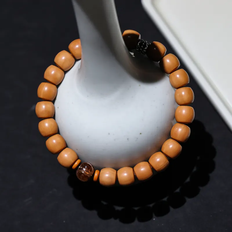 WUDE Monkey Head Walnut Wooden Bracelets Unisex-41