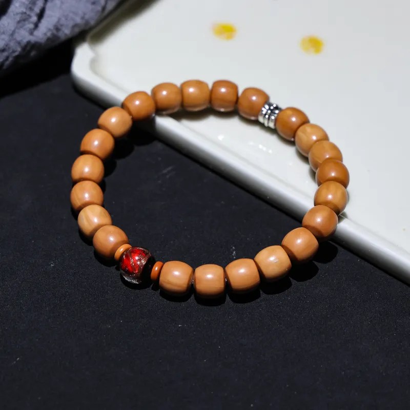 WUDE Monkey Head Walnut Wooden Bracelets Unisex-30