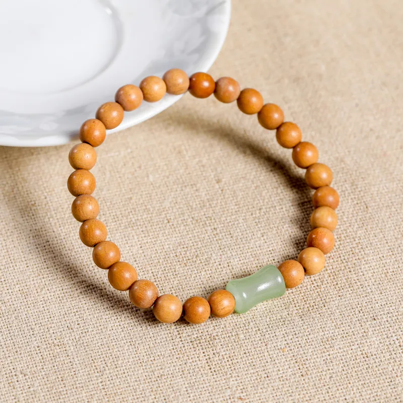 WUDE Barbie Sandalwood Wooden Bracelets Unisex-3