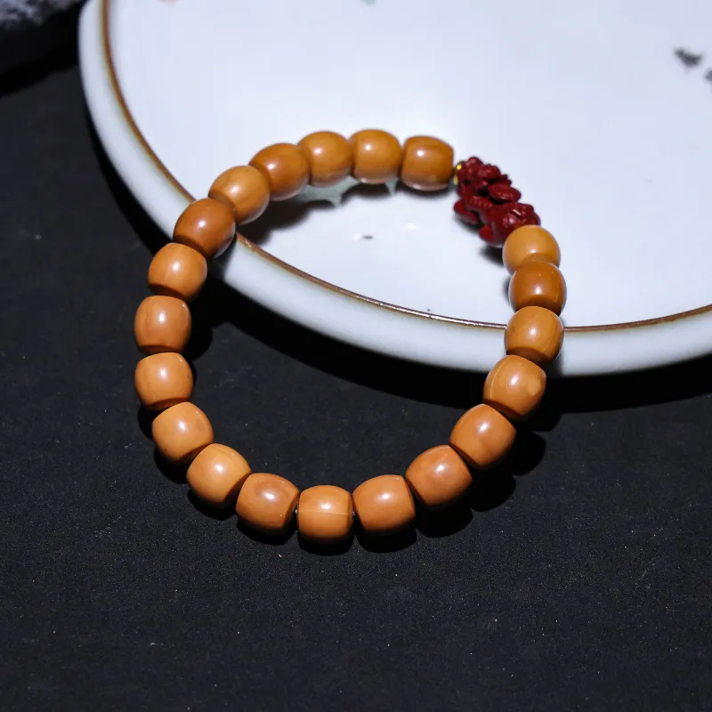 WUDE Monkey Head Walnut Wooden Bracelets Unisex-10