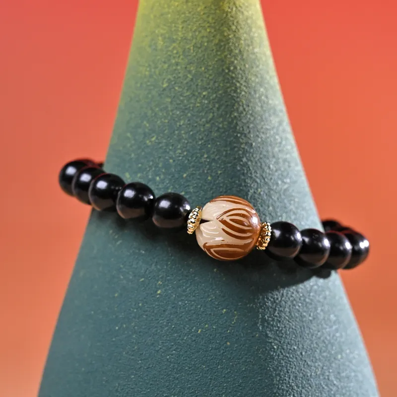 WUDE Ebony Wooden Bracelets Unisex-17