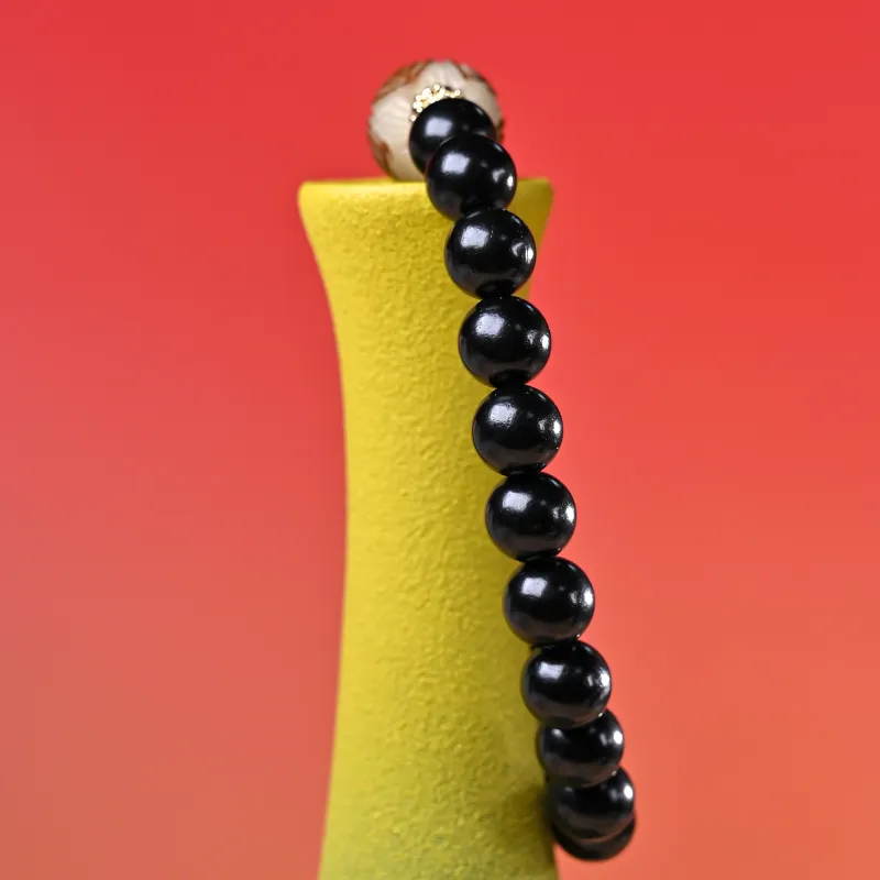 WUDE Ebony Wooden Bracelets Unisex-16