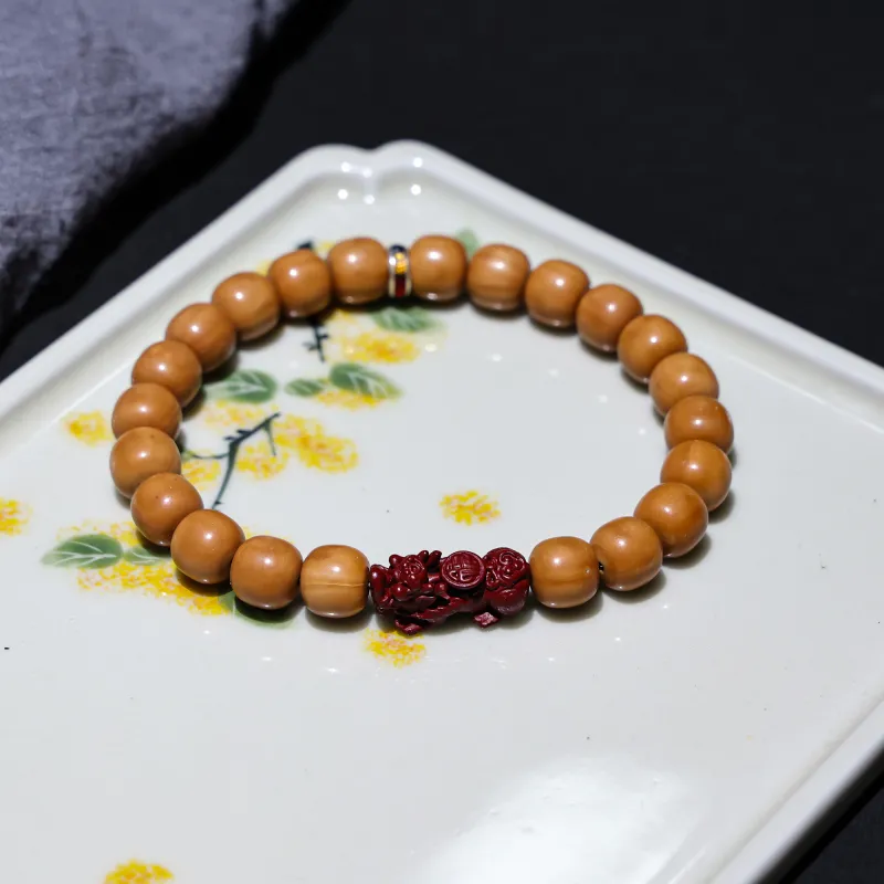 WUDE Monkey Head Walnut Wooden Bracelets Unisex-2