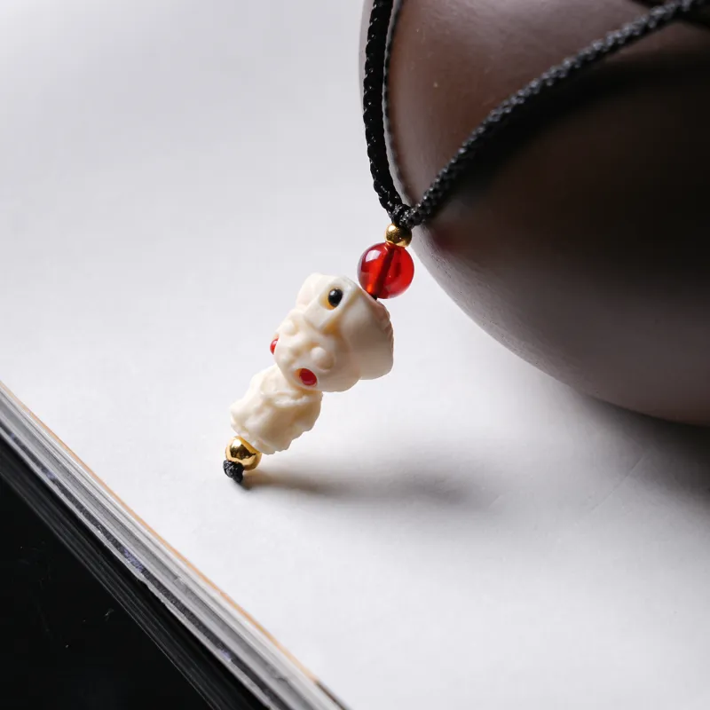 WUDE Ivory Nut Bodhi Necklaces Unisex-2