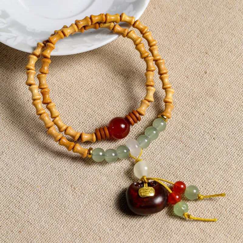WUDE Barbie Sandalwood Wooden Bracelets Unisex-6