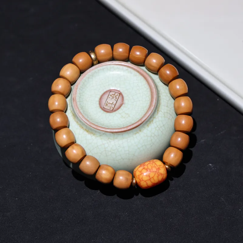 WUDE Monkey Head Walnut Wooden Bracelets Unisex-73
