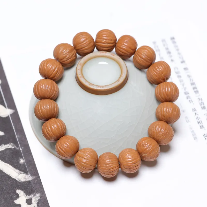 WUDE Monkey Head Walnut Bracelets Unisex-4