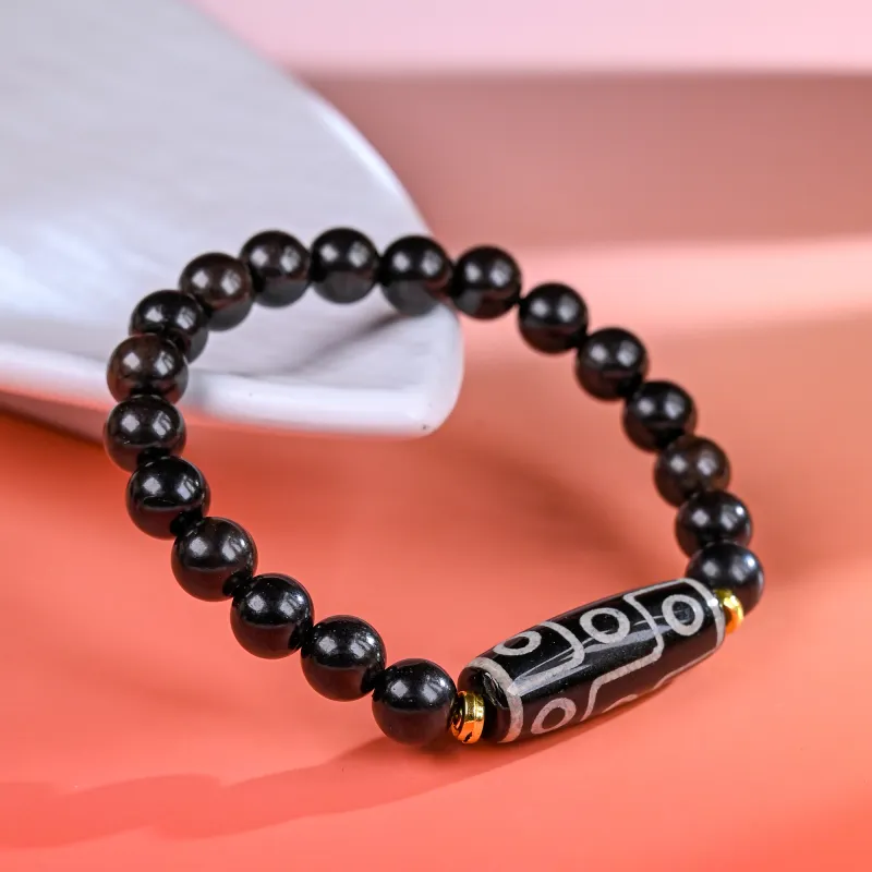 WUDE Ebony Wooden Bracelets Unisex-7