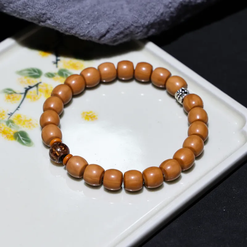 WUDE Monkey Head Walnut Wooden Bracelets Unisex-39