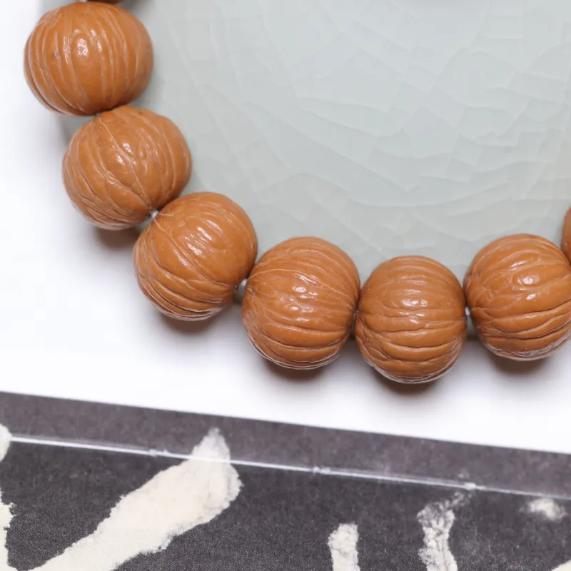 WUDE Monkey Head Walnut Bracelets Unisex-5