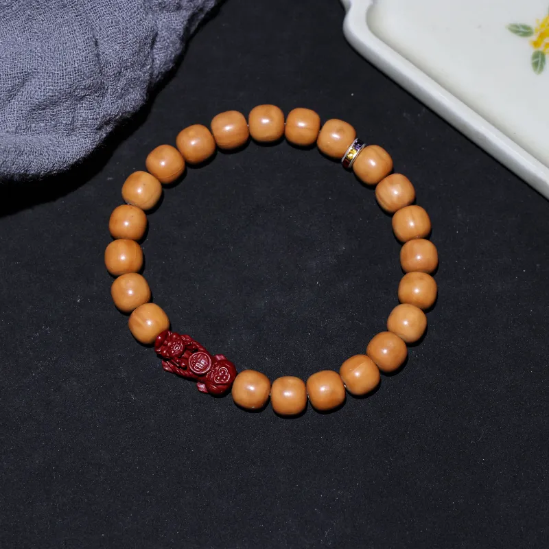 WUDE Monkey Head Walnut Wooden Bracelets Unisex-1