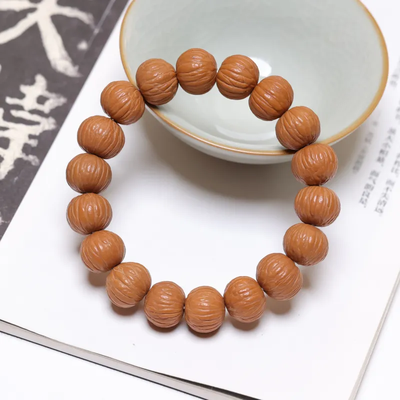WUDE Monkey Head Walnut Bracelets Unisex-3