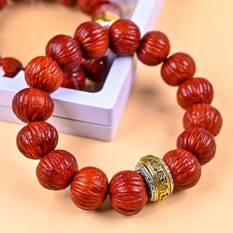 WUDE Monkey Head Walnut Bracelets Unisex-32