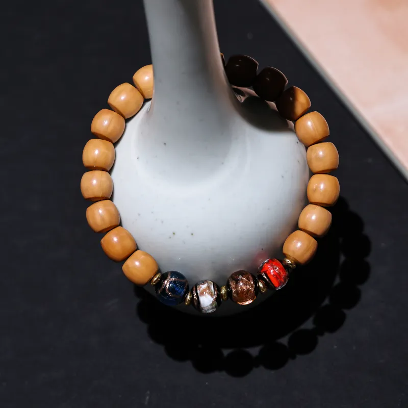 WUDE Monkey Head Walnut Wooden Bracelets Unisex-55