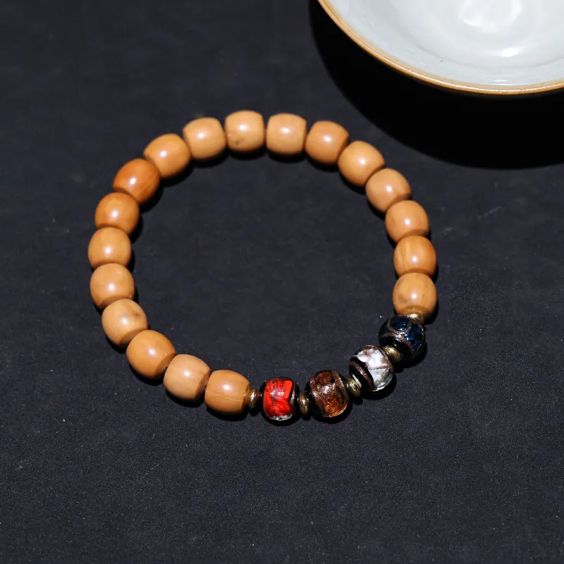 WUDE Monkey Head Walnut Wooden Bracelets Unisex-50