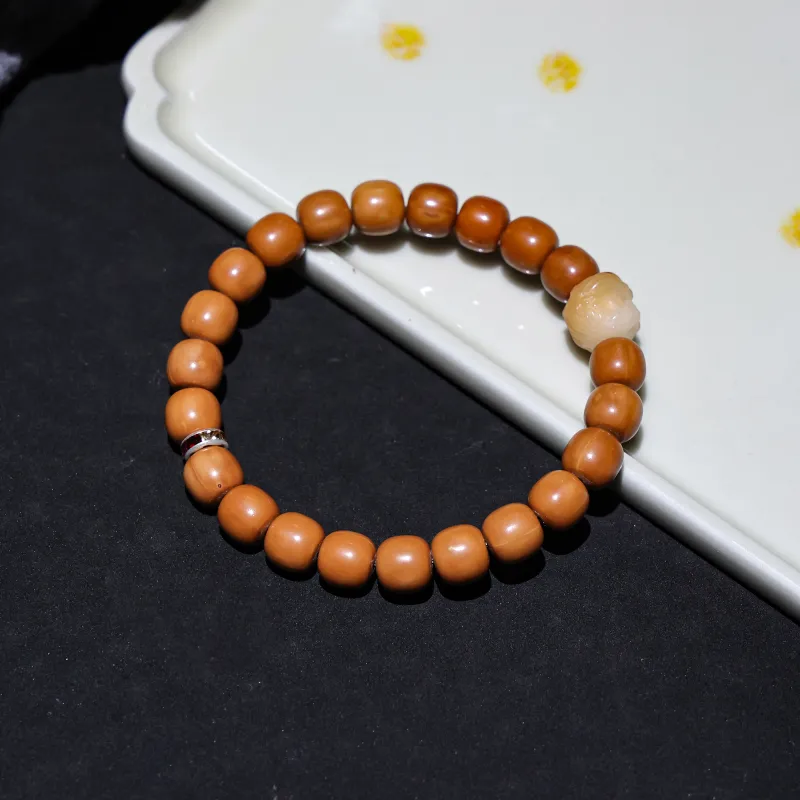 WUDE Monkey Head Walnut Wooden Bracelets Unisex-65
