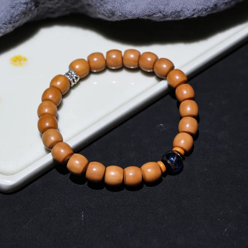 WUDE Monkey Head Walnut Wooden Bracelets Unisex-57