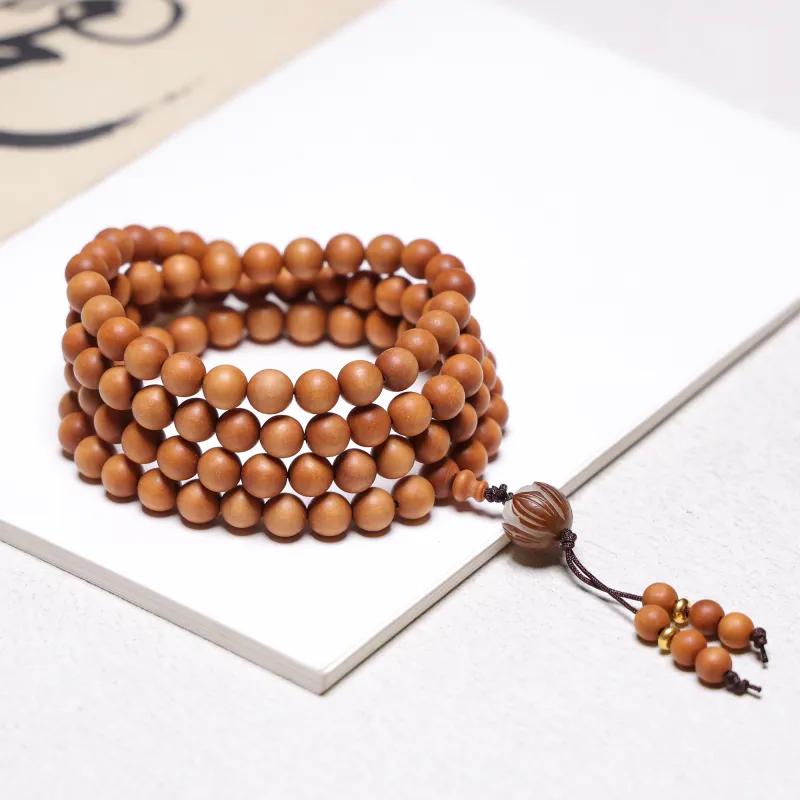 WUDE Barbie Sandalwood Wooden Bracelets Unisex-2