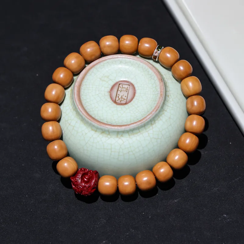 WUDE Monkey Head Walnut Wooden Bracelets Unisex-19