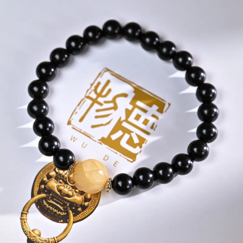 WUDE Ebony Wooden Bracelets Unisex-13