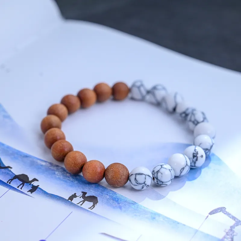 WUDE Barbie Sandalwood Wooden Bracelets Unisex-2