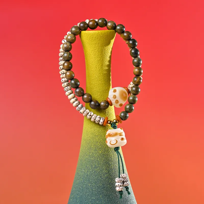 WUDE Green Sandalwood Bracelets Unisex-1