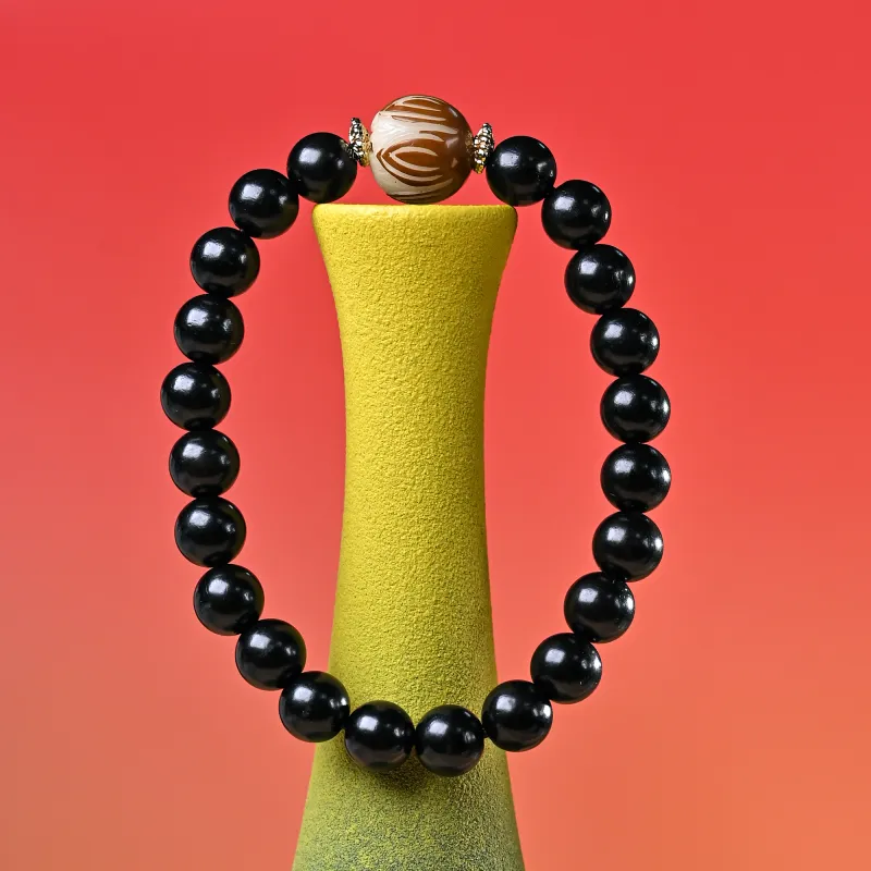 WUDE Ebony Wooden Bracelets Unisex-15