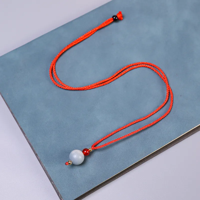 WUDE White Jade Bodhi Necklaces Unisex-3