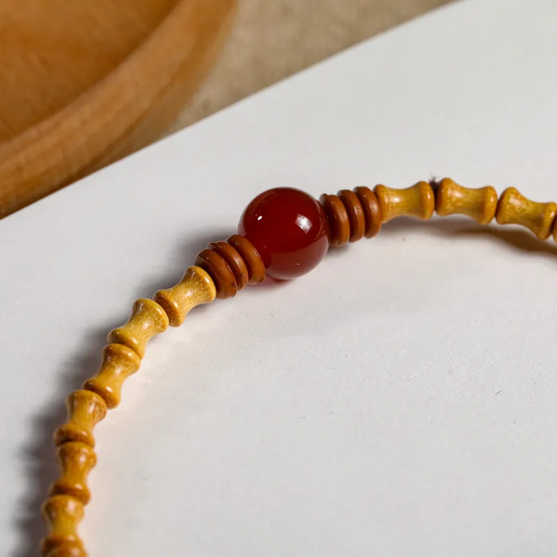 WUDE Barbie Sandalwood Wooden Bracelets Unisex-3