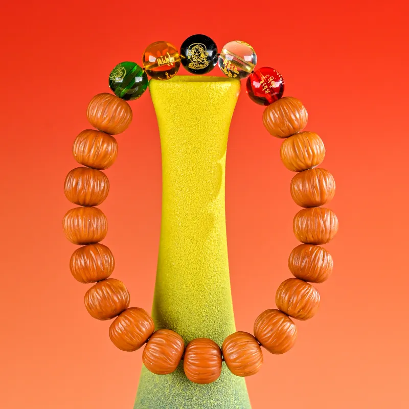 WUDE Monkey Head Walnut Bracelets Unisex-3
