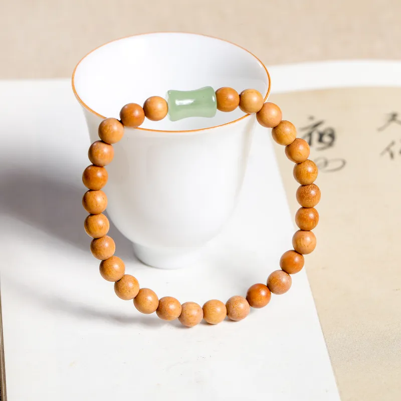 WUDE Barbie Sandalwood Wooden Bracelets Unisex-4