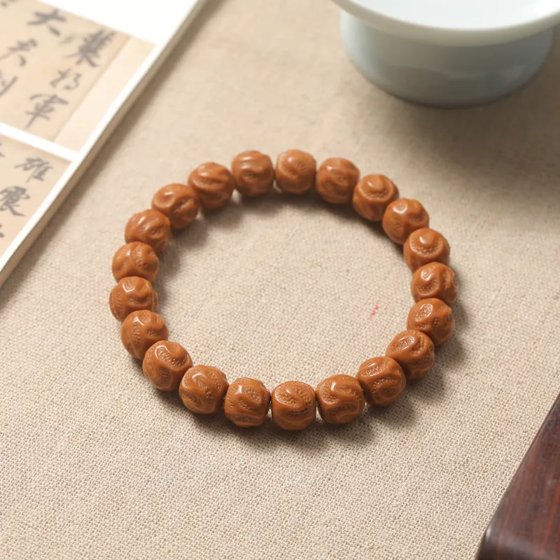 WUDE Monkey Head Walnut Bracelets Unisex-1