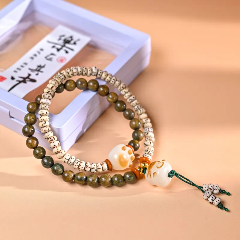 WUDE Green Sandalwood Bracelets Unisex-4