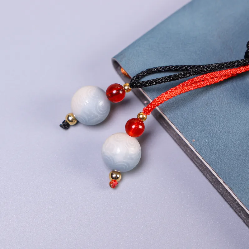 WUDE White Jade Bodhi Necklaces Unisex-5