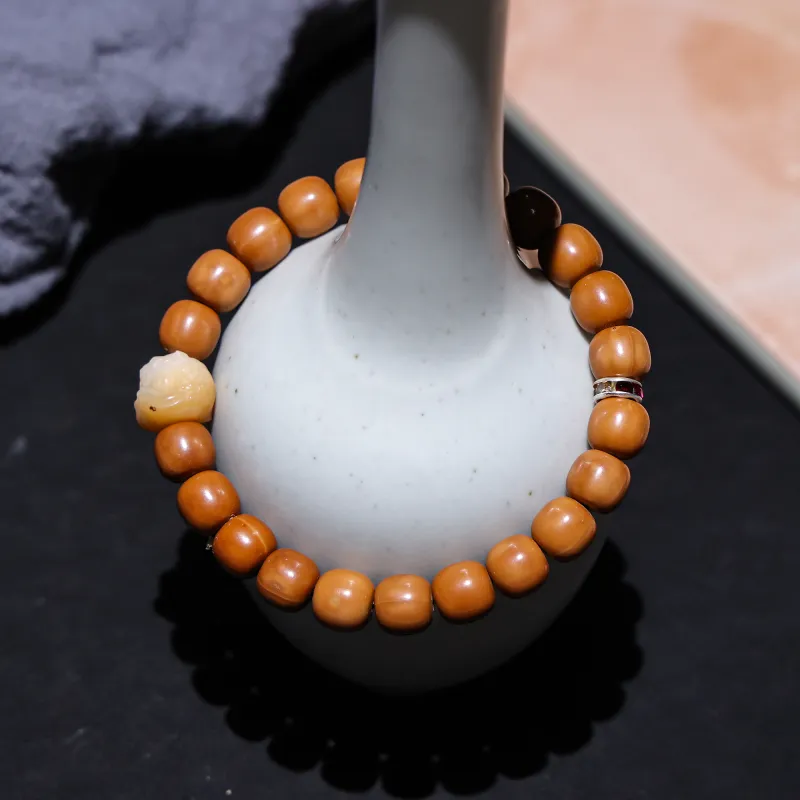 WUDE Monkey Head Walnut Wooden Bracelets Unisex-69