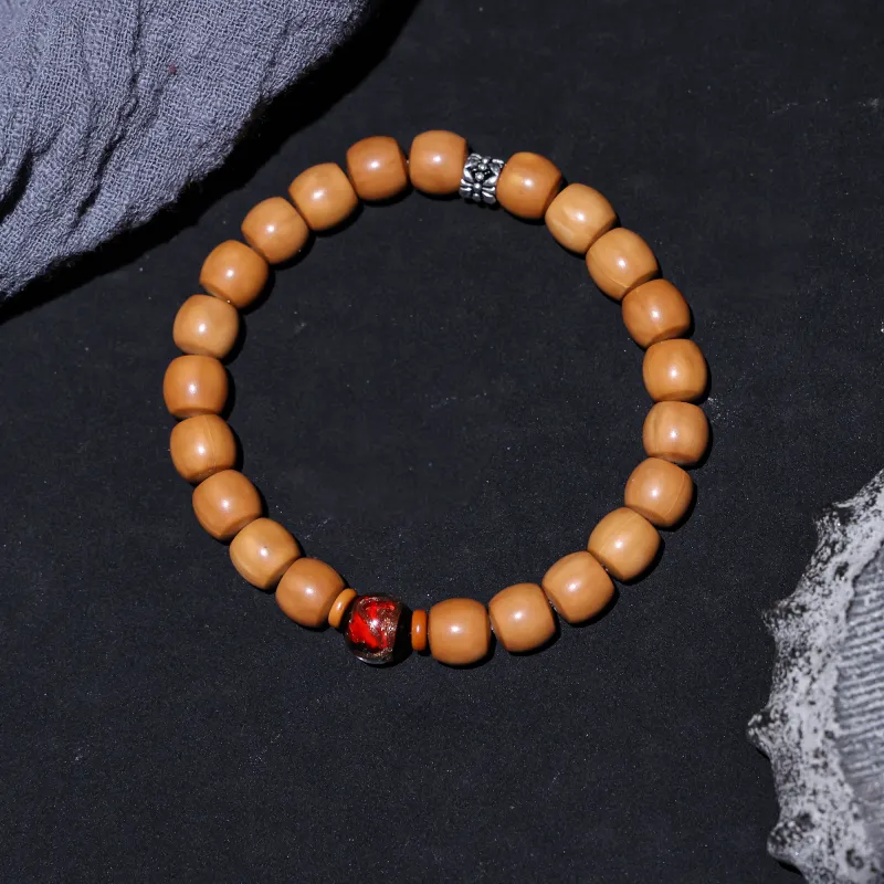WUDE Monkey Head Walnut Wooden Bracelets Unisex-29