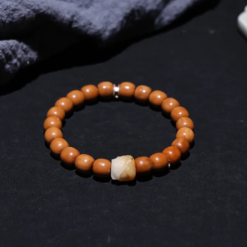 WUDE Monkey Head Walnut Wooden Bracelets Unisex-64