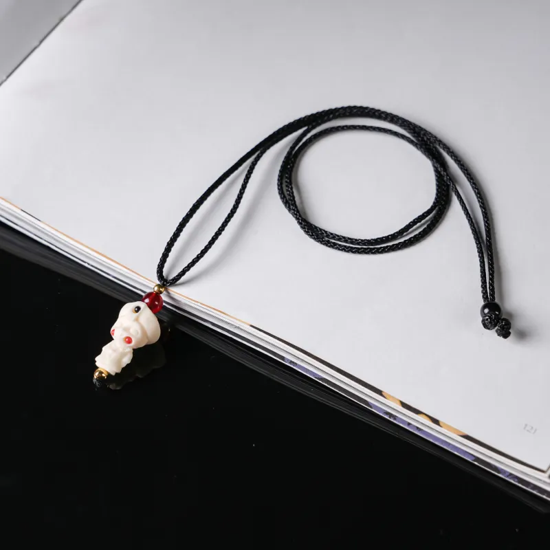 WUDE Ivory Nut Bodhi Necklaces Unisex-6