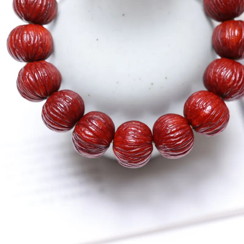 WUDE Monkey Head Walnut Bracelets Unisex-13