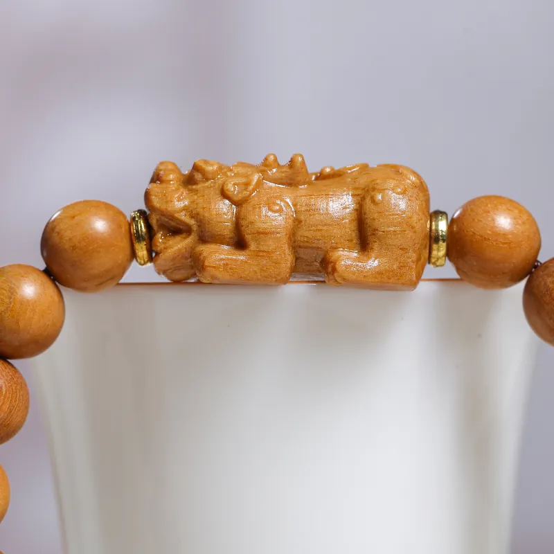 WUDE Barbie Sandalwood Wooden Bracelets Unisex-2