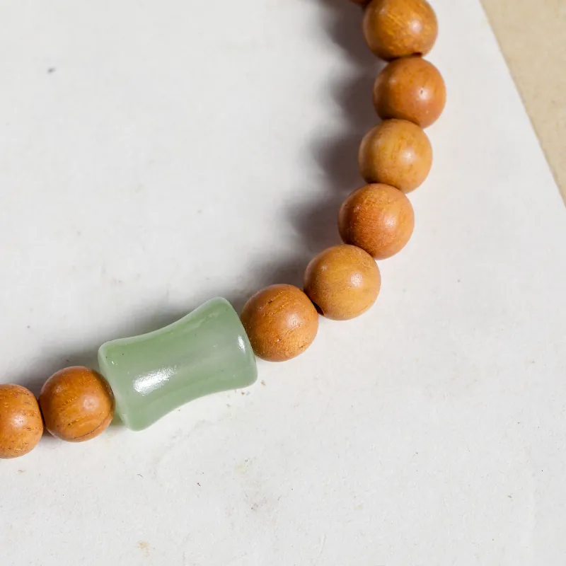 WUDE Barbie Sandalwood Wooden Bracelets Unisex-5