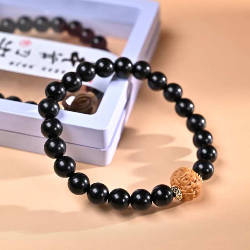 WUDE Ebony Wooden Bracelets Unisex-5