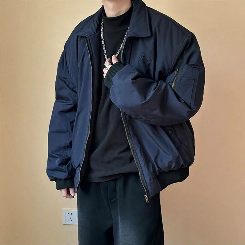 TESTUNG Jackets Coats Unisex Dark Blue-4